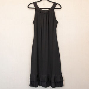 Oscar black cocktail party a-line dress-L